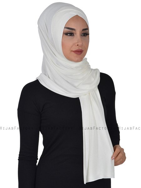 Sofia - Hijab Coton Pratique Crème