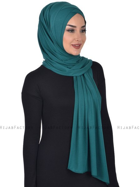 Sofia - Hijab Coton Pratique Vert Foncé