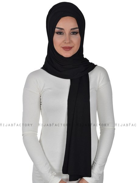 Sofia - Hijab Coton Pratique Noir