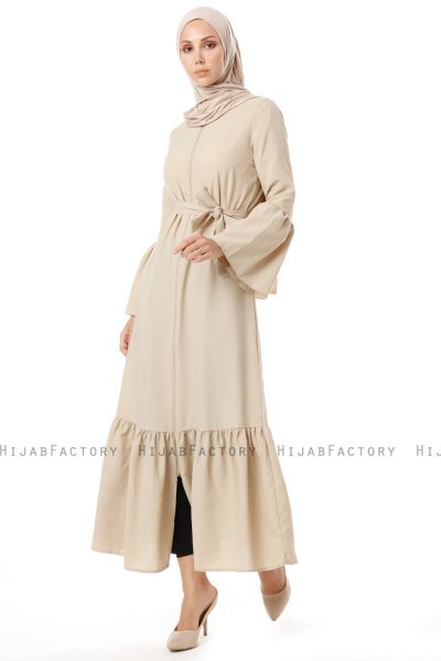 Soraya - Abaya Beige - Miss Cazibe