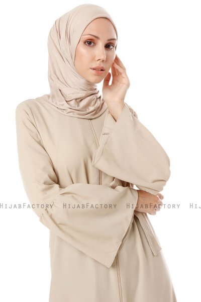 Soraya - Abaya Beige - Miss Cazibe