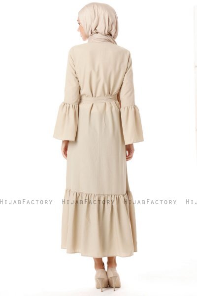 Soraya - Abaya Beige - Miss Cazibe