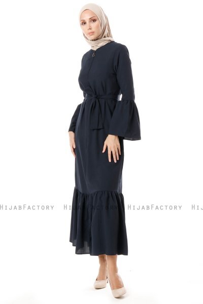 Soraya - Abaya Bleu Marin - Miss Cazibe