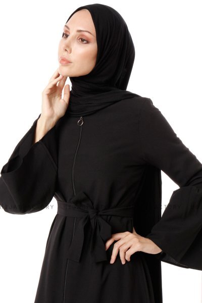 Soraya - Abaya Noire - Miss Cazibe