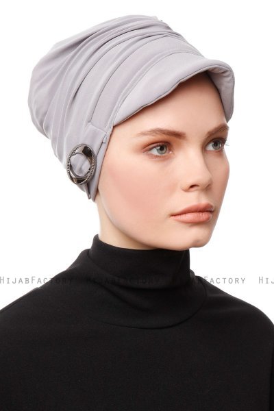 Sumeyye - Turban Gris Clair