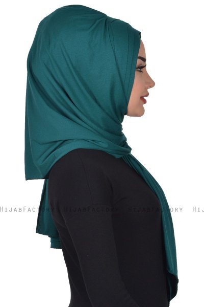 Tamara - Hijab Coton Pratique Vert Foncé