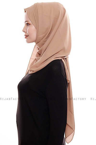 Yara - Hijab Crepe Pratique One-Piece Gold