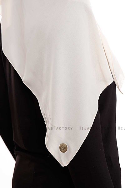 Yara - Hijab Crepe Pratique One-Piece Beige Clair