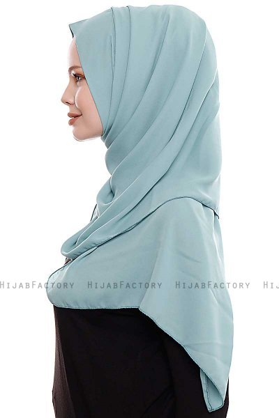 Yara - Hijab Crepe Pratique One-Piece Menthe