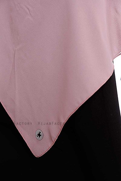 Yara - Hijab Crepe Pratique One-Piece Rose Foncé