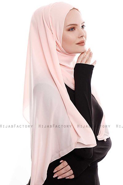 Yara - Hijab Crepe Pratique One-Piece Rose