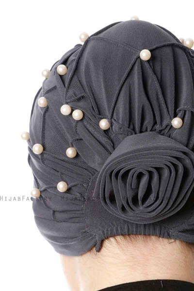 Yaren - Turban Crepe Chiffon Anthracite - Sehr-i Sal