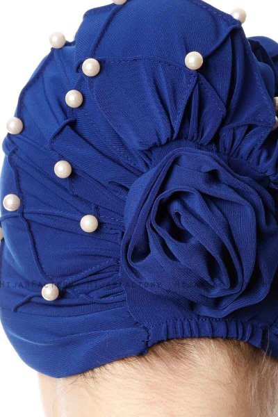 Yaren - Turban Crepe Chiffon Bleu - Sehr-i Sal