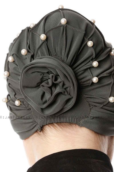 Yaren - Turban Crepe Chiffon Kaki - Sehr-i Sal