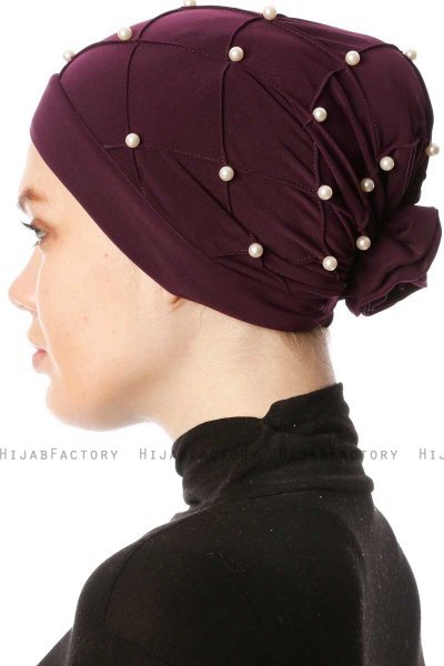 Yaren - Turban Crepe Chiffon Violet - Sehr-i Sal