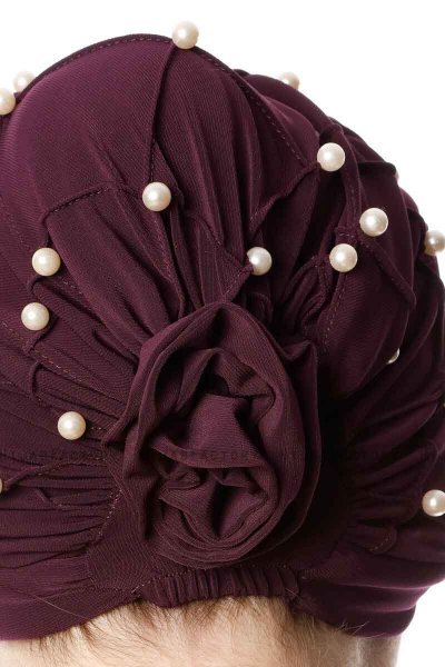 Yaren - Turban Crepe Chiffon Violet - Sehr-i Sal