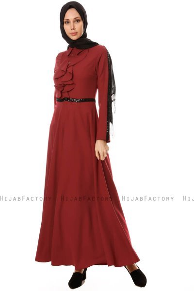 Yussra - Robe Bordeaux - Burun