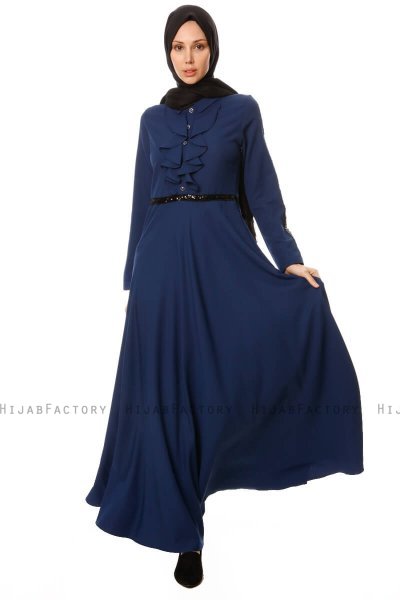 Yussra - Robe Bleu Marin - Burun