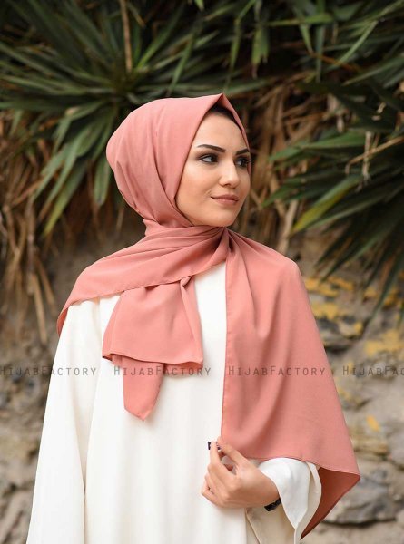 Zahra - Hijab En Crêpe Dusky Rose - Mirach