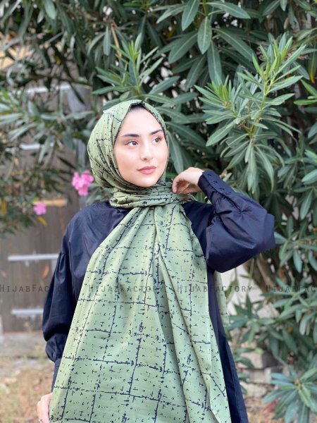 Zakiyah - Hijab En Coton à Motif Kaki