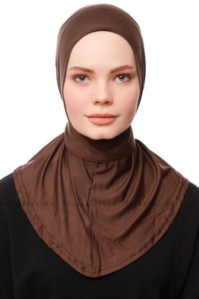 Zeliha - Hijab Pratique Viscose Marron