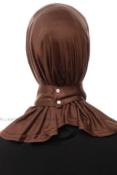 Zeliha - Hijab Pratique Viscose Marron
