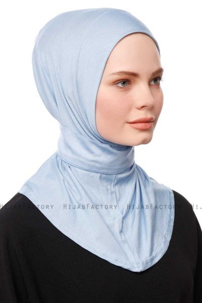 Zeliha - Hijab Pratique Viscose Bleu Clair