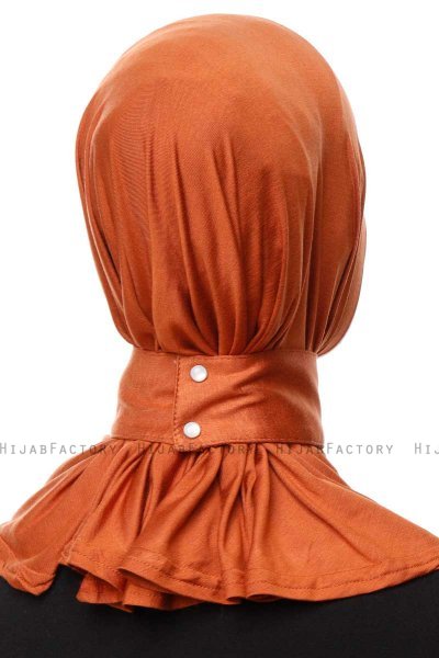 Zeliha - Hijab Pratique Viscose Rouge Brique