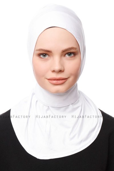 Zeliha - Hijab Pratique Viscose Blanc