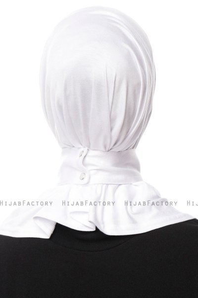 Zeliha - Hijab Pratique Viscose Blanc