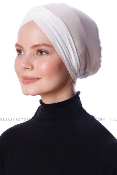 Zeynep - Bonnet Parizien Crème - Ecardin