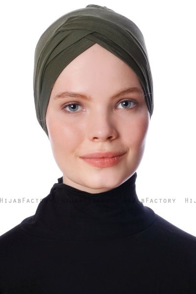 Zeynep - Bonnet Parizien Kaki - Ecardin
