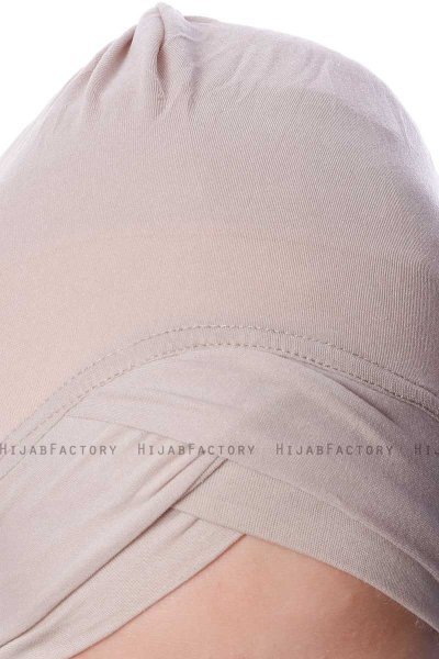 Zeynep - Bonnet Parizien Taupe Clair - Ecardin