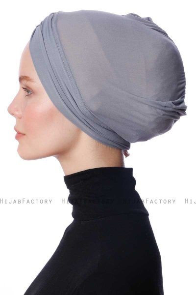Zeynep - Bonnet Parizien Gris Foncé - Ecardin
