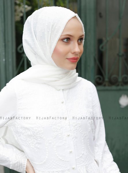 Malika - Hijab Offwhite - Sal Evi
