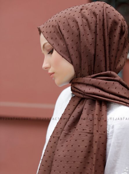 Malika - Hijab Marron Foncé - Sal Evi